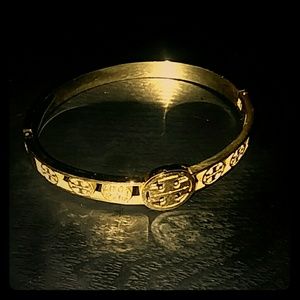 Tory Burch Laser Cut Logo Bracelet